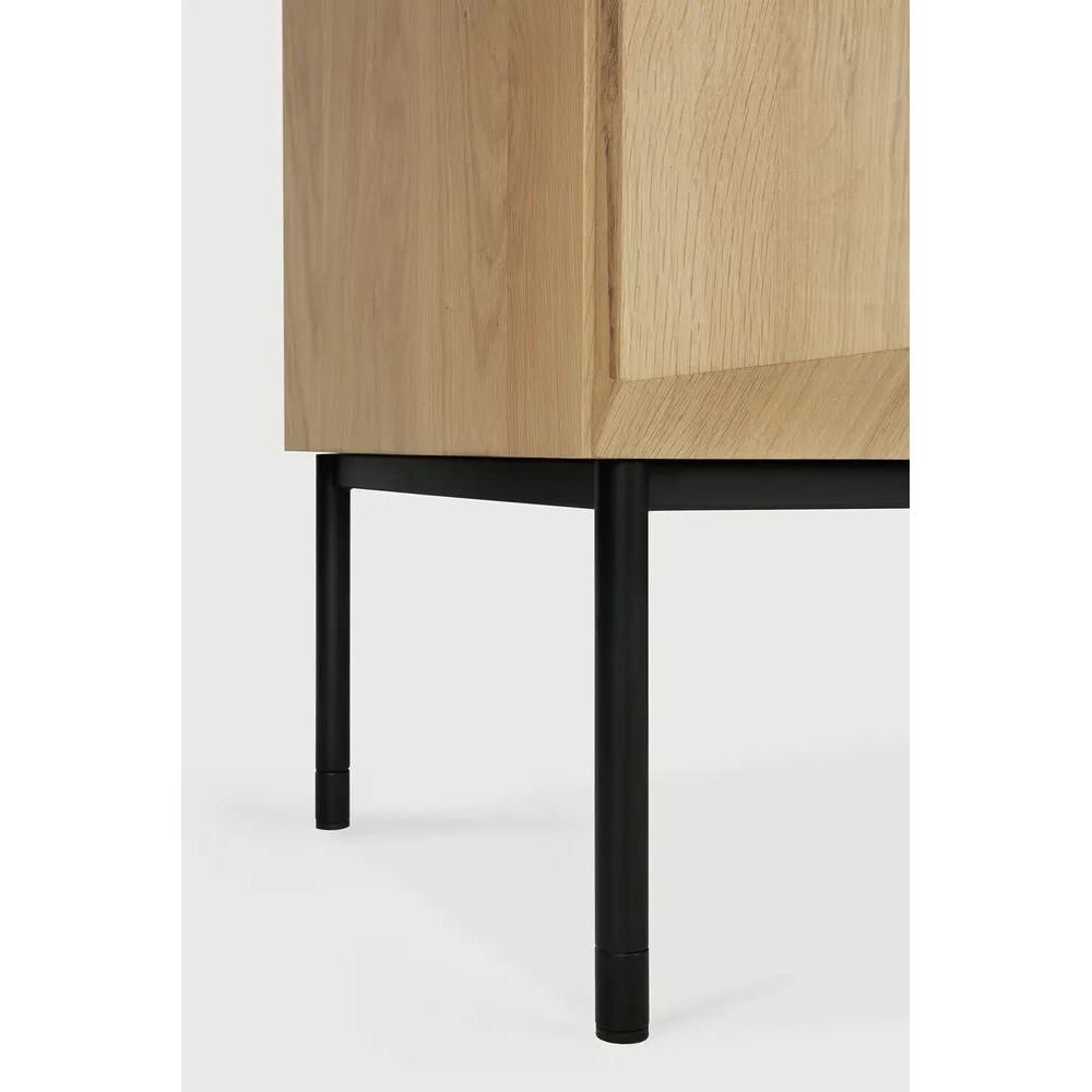 Featuring Stairs Sideboard by Ethnicraft at Amethyst Home. An angular composition, designed by Alain van Havre, forms the heart of a design that aims to distance itself from traditional static and immobile surfaces. A unique sense of volume is created which alters your perception of the sideboard as you walk by.
Dimensions: 18.5"d x 79"w x 31.5"h
Adjustab. Amethyst Home provides interior design, new home construction design consulting, vintage area rugs, and lighting in the Los Angeles metro area.