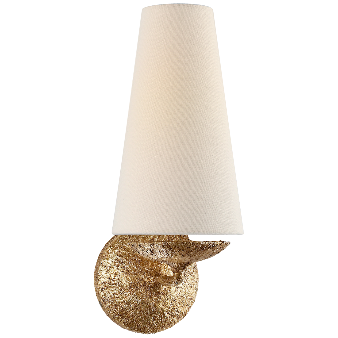 Featuring Fontaine Single Sconce by Visual Comfort at Amethyst Home. The love the textured look of this Fontaine Single Sconce by Visual Comfort. The linen shade sheds a warm glow and would gorgeous placed in a living room, hallway, or other area needing extra light. 
Overall Dimensions: 5.5" L x 5.5" W x 14.25" HWeight: 3 lbs.  Amethyst Home provides interior design, new home construction design consulting, vintage area rugs, and lighting in the Newport Beach metro area.