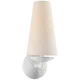Featuring Fontaine Single Sconce by Visual Comfort at Amethyst Home. The love the textured look of this Fontaine Single Sconce by Visual Comfort. The linen shade sheds a warm glow and would gorgeous placed in a living room, hallway, or other area needing extra light. 
Overall Dimensions: 5.5" L x 5.5" W x 14.25" HWeight: 3 lbs.  Amethyst Home provides interior design, new home construction design consulting, vintage area rugs, and lighting in the Alpharetta metro area.