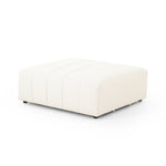 Featuring Langham Fayette Cloud Ottoman by Four Hands at Amethyst Home. Wide vertical channeling offers luxurious, modern Italian styling to this ottoman in a Fayette Cloud covering. Pairs perfectly with the Langham sectional. Performance fabrics are specially created to withstand spills, stains, high traffic and wear, ensuring long-term comfort and unmatched . Amethyst Home provides interior design, new home construction design consulting, vintage area rugs, and lighting in the Boston metro area.