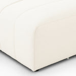 Featuring Langham Fayette Cloud Ottoman by Four Hands at Amethyst Home. Wide vertical channeling offers luxurious, modern Italian styling to this ottoman in a Fayette Cloud covering. Pairs perfectly with the Langham sectional. Performance fabrics are specially created to withstand spills, stains, high traffic and wear, ensuring long-term comfort and unmatche. Amethyst Home provides interior design, new home construction design consulting, vintage area rugs, and lighting in the Monterey metro area.