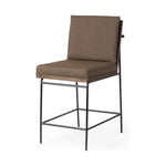 Featuring Crete Fiqa Boucle Cocoa Stool by Four Hands at Amethyst Home. Crisp and clean, with natural panache. Slim, black-finished iron frames a floating ladderback of solid oak. Upholstered in a Fiqa boucle textile, the next generation of performance fabric. Easy to clean and made from fully recyclable materials, Fiqa fabrics are machine-washable, stain-resis. Amethyst Home provides interior design, new home construction design consulting, vintage area rugs, and lighting in the Miami metro area.