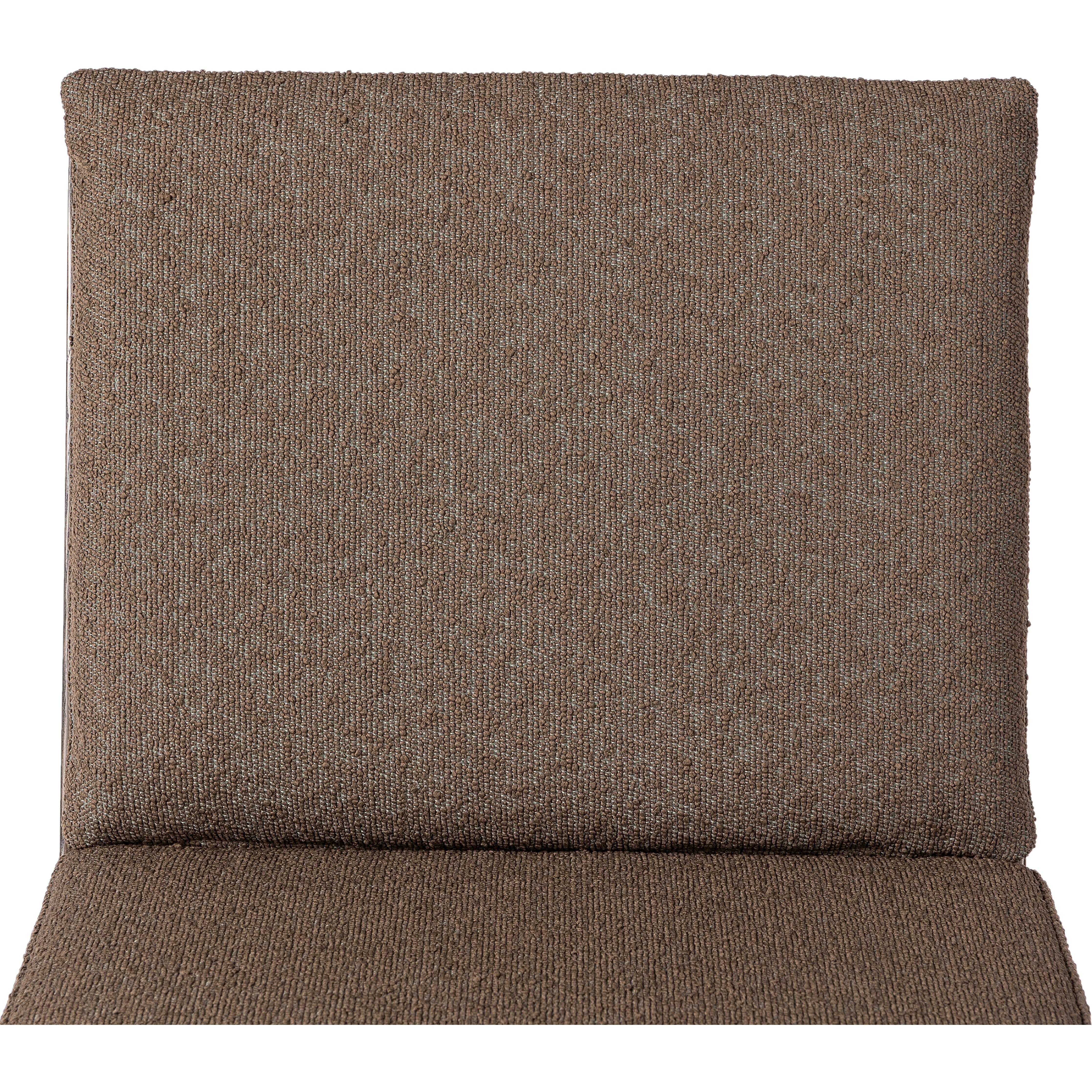 Featuring Crete Fiqa Boucle Cocoa Stool by Four Hands at Amethyst Home. Crisp and clean, with natural panache. Slim, black-finished iron frames a floating ladderback of solid oak. Upholstered in a Fiqa boucle textile, the next generation of performance fabric. Easy to clean and made from fully recyclable materials, Fiqa fabrics are machine-washable, st. Amethyst Home provides interior design, new home construction design consulting, vintage area rugs, and lighting in the Salt Lake City metro area.