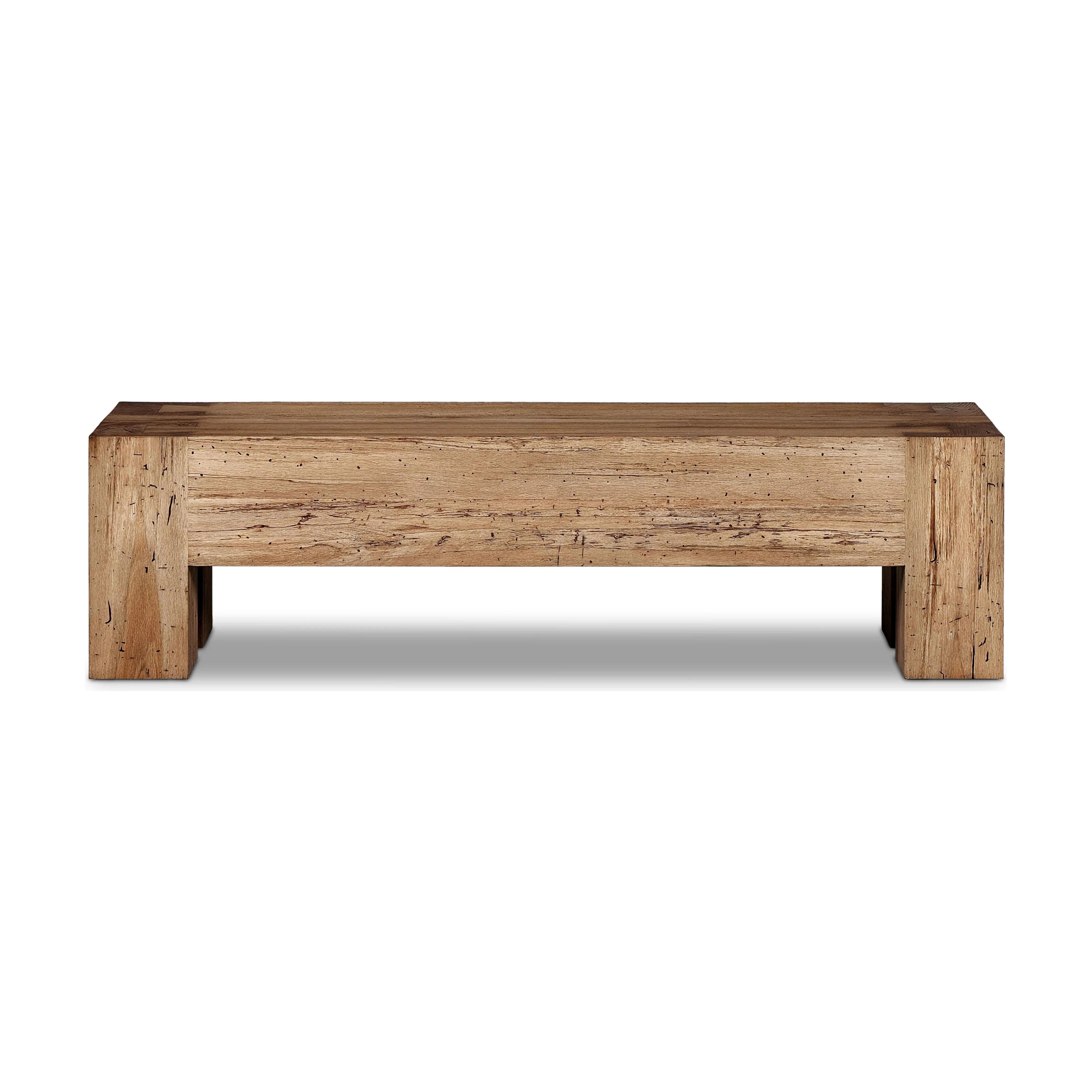 Featuring Abaso Rustic Wormwood Oak Accent Bench by Four Hands at Amethyst Home. Made from thick-cut oak veneer with a rustic finish made to emulate wormwood, featuring clean Parsons lines, chunky squared legs and dovetail joinery detailing.Overall Dimensions: 19.25"W x 70"L x 19"H
Collection: WessonColors: Black Mdf ,Rustic Wormwood OakMaterials: Engineere. Amethyst Home provides interior design, new home construction design consulting, vintage area rugs, and lighting in the Charlotte metro area.