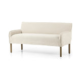 Featuring Addington Brussels Natural Slipcover Bench by Four Hands at Amethyst Home. Introducing a sustainable take on slipcovered seating. A relaxed dining bench is upholstered in soft, sustainably made Belgian Linen™, with solid oak legs. Libeco™-sourced Belgian linens are 100% natural and free of toxic chemicals. Certified Oeko-Tex® STANDARD 100, s. Amethyst Home provides interior design, new home construction design consulting, vintage area rugs, and lighting in the Alpharetta metro area.