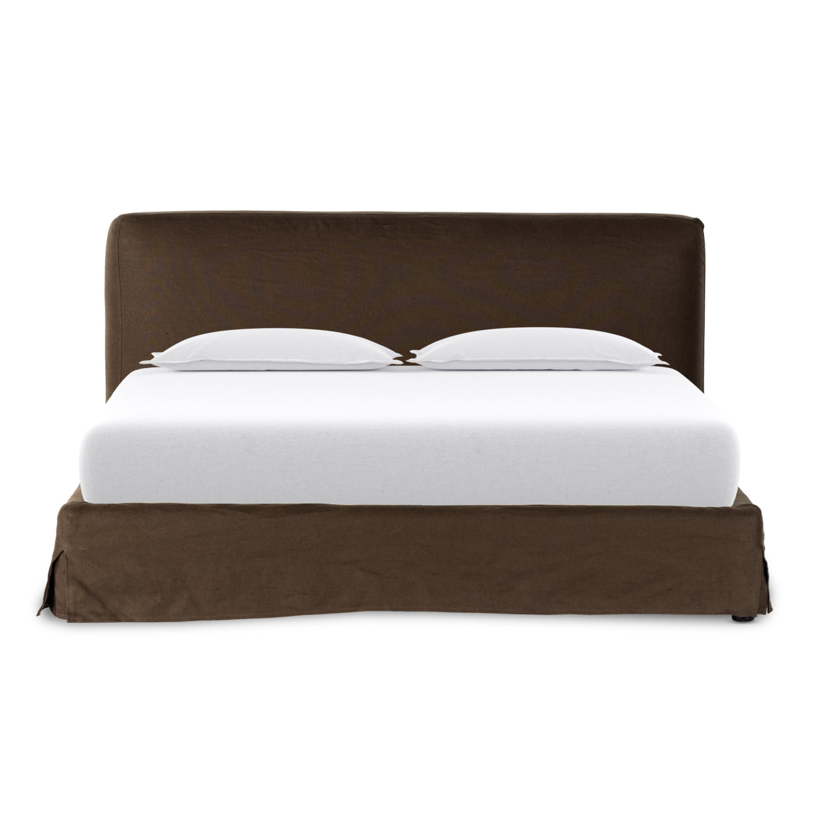 Aidan Brussels Coffee Slipcover Bed