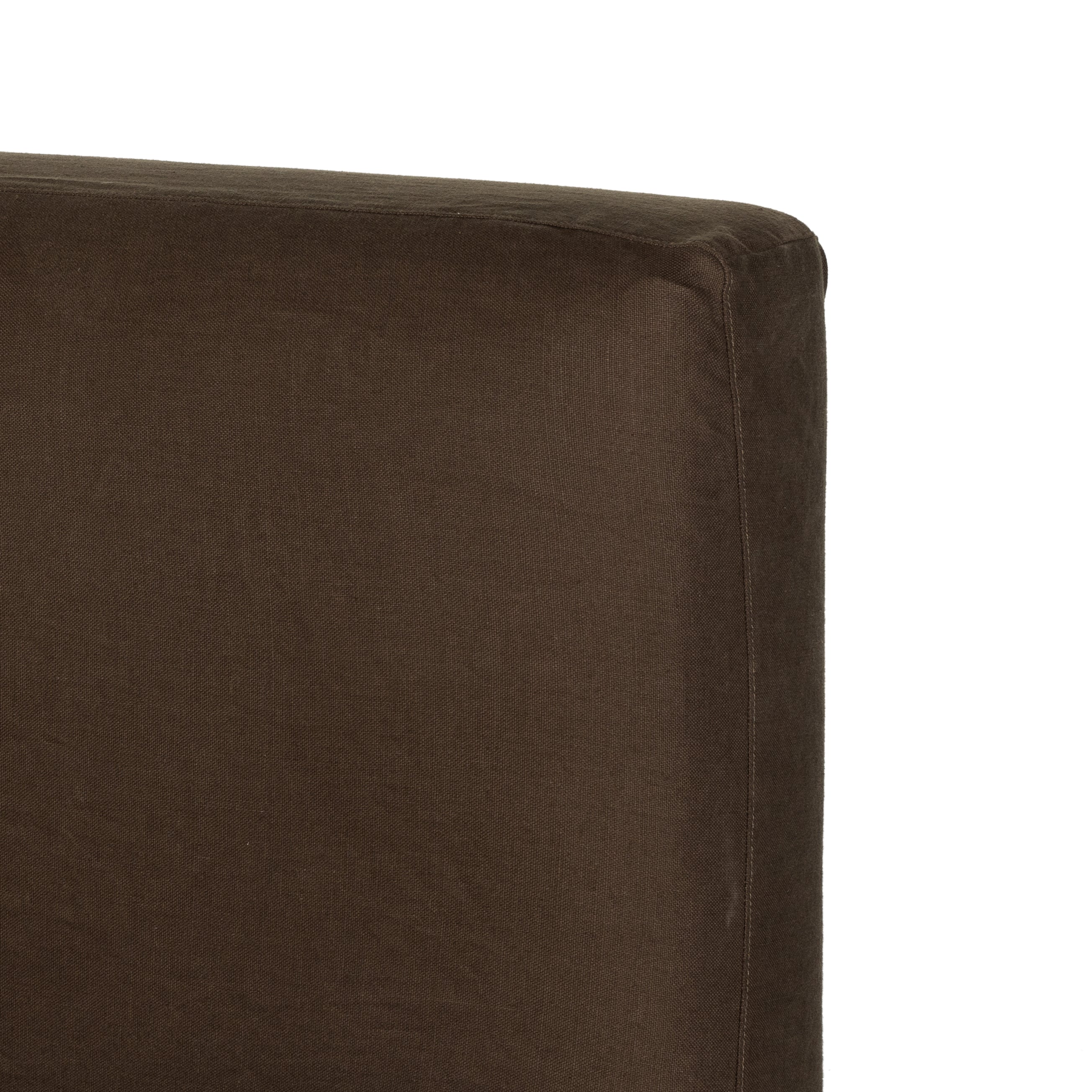 Featuring Aidan Brussels Coffee Slipcover Bed by Four Hands at Amethyst Home. Dreamy European style slipcovered bed in a thick Belgian linen.  Low profile and timeless appeal.
Durable and soft to the touch, Libeco-sourced linens and linen blends are artisan-made without toxic chemicals. Slipcovered styles are fully removable and machine-washable for easy care.
King: Overall Dimensi. Amethyst Home provides interior design, new construction, custom furniture and area rugs in the San Diego metro area