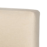 Featuring Aidan Natural Slipcover Bed by Four Hands at Amethyst Home. Dreamy European style slipcovered bed in a thick Belgian linen.  Low profile and timeless appeal.
Durable and soft to the touch, Libeco-sourced linens and linen blends are artisan-made without toxic chemicals. Slipcovered styles are fully removable and machine-washable for easy care.
King: Overall Dimensions: 84.2. Amethyst Home provides interior design, new construction, custom furniture and area rugs in the Monterey metro area