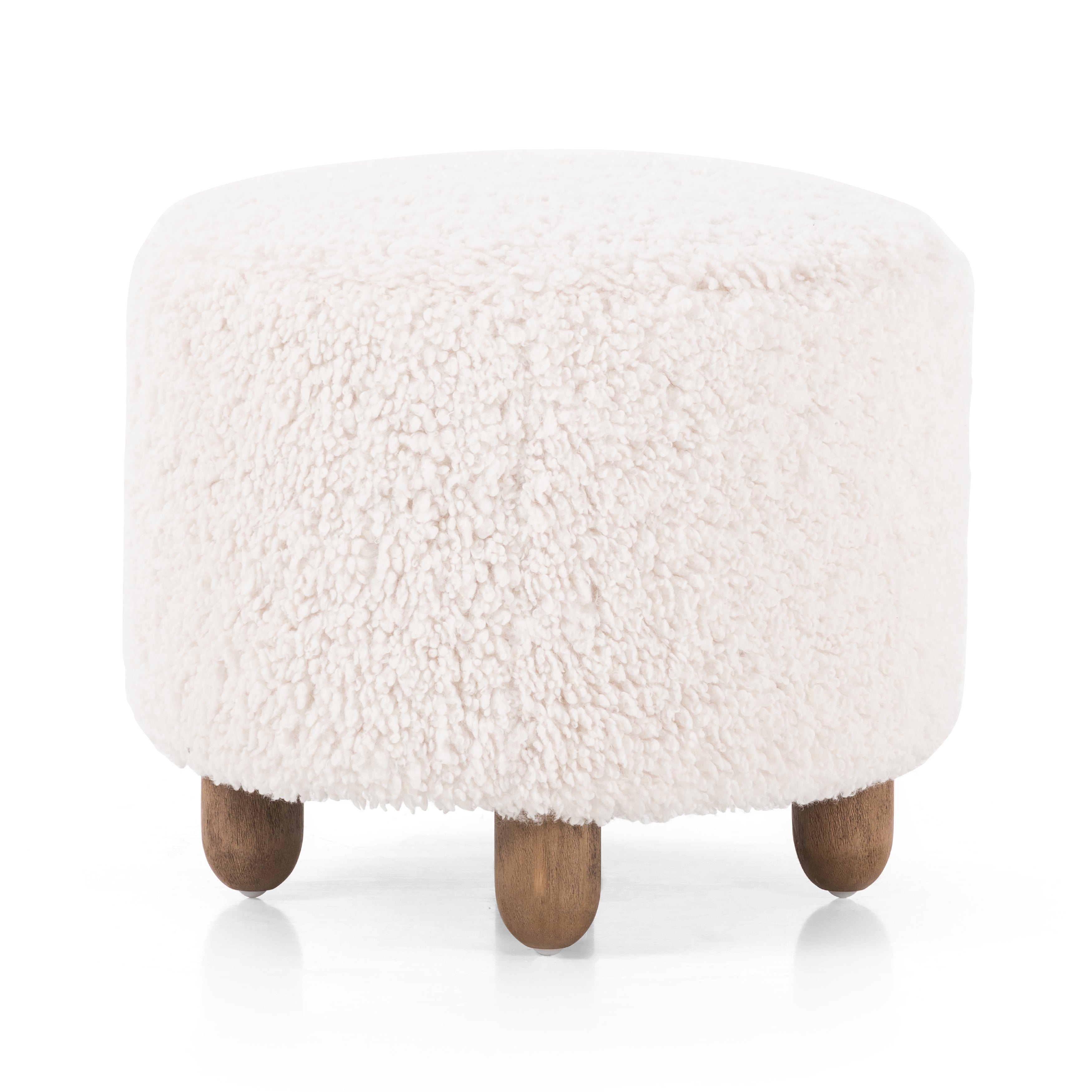 Featuring Aniston Andes Natural Ottoman by Four Hands at Amethyst Home. Place this round Aniston Andes Natural Ottoman just about anywhere for a subtle retro vibe. Upholstered in a faux Mongolian shearling with a high pile fur. Parawood legs are wirebrushed for a warm, vintage feel.
Overall Dimensions: 22.50"W x 22.50"L x 20.50"HWeight: 17.64 lbsVolume: 5.4 cu ft. Amethyst Home provides interior design services, furniture, rugs, and lighting in the Miami metro area.