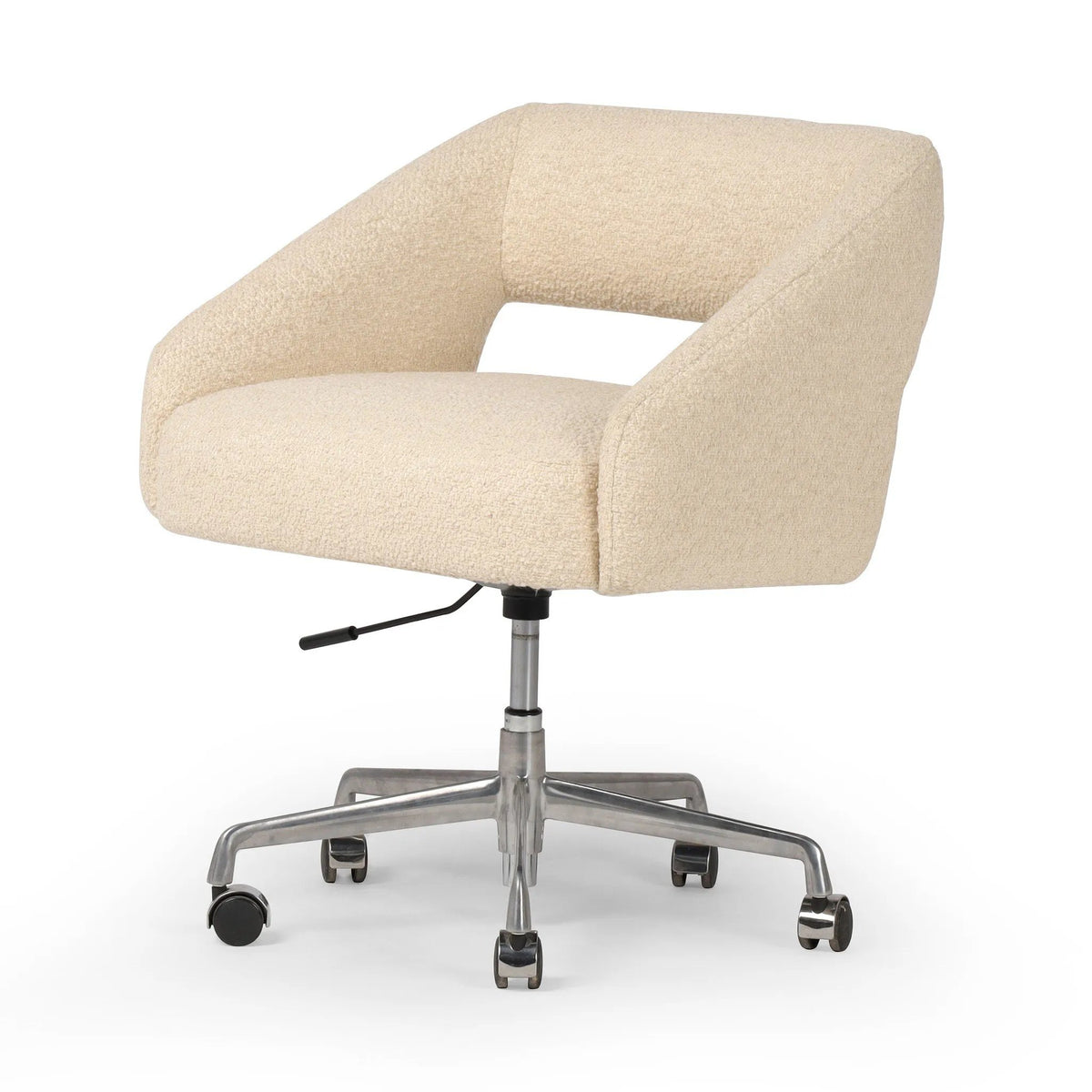 Anne Polished Aluminum Desk Desk Chair