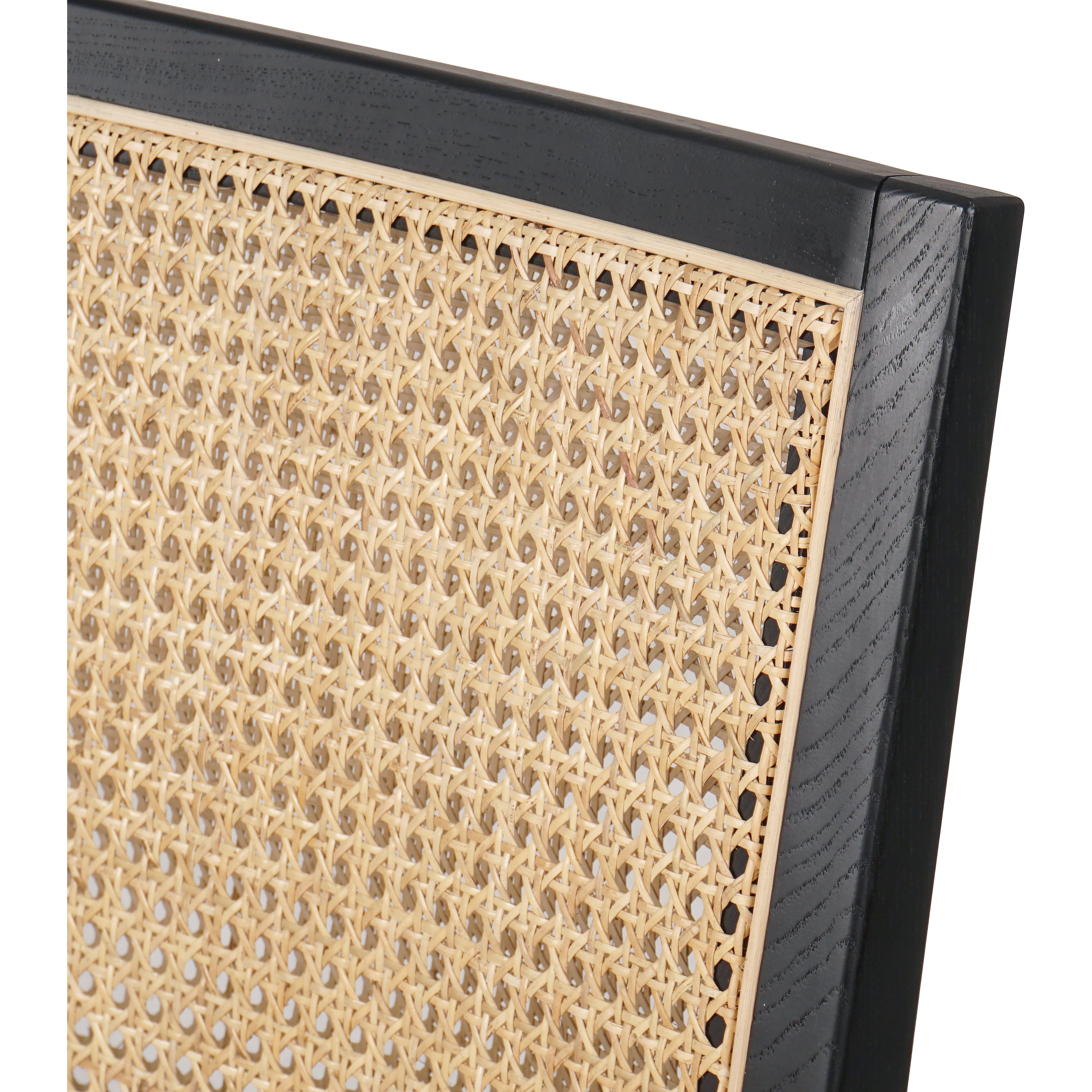 Featuring Antonia  Armless Dining Stool Stool by Four Hands at Amethyst Home. Light-toasted parawood frames a textural inlay of natural cane for a clean, monochromatic look, with seating of performance fabric for smart sensibility. Perfectly sized for the counter, with a brass kick plate for comfort and contrast. Performance fabrics are specially created to withstand spills, stai. Amethyst Home provides interior design, new construction, custom furniture, and area rugs in the Nashville metro area.