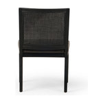 Featuring Antonia Black Armless Dining Chair by Four Hands at Amethyst Home. Mixed materials refresh a retro style. Brushed ebony cane frames top-grain leather seating with slight distressing, bringing more character to the seat.
Collection: KestonColors: Brushed Ebony Cane ,Brushed Ebony ,Sonoma BlackMaterials: Cane ,Solid Nettlewood ,Top Grain LeatherOverall Dimensions: 22.25"W x . Amethyst Home provides interior design, new construction, custom furniture, and area rugs in the Austin metro area.