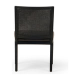 Featuring Antonia Black Armless Dining Chair by Four Hands at Amethyst Home. Mixed materials refresh a retro style. Brushed ebony cane frames top-grain leather seating with slight distressing, bringing more character to the seat.
Collection: KestonColors: Brushed Ebony Cane ,Brushed Ebony ,Sonoma BlackMaterials: Cane ,Solid Nettlewood ,Top Grain LeatherOverall Dimensions: 22.25"W x . Amethyst Home provides interior design, new construction, custom furniture, and area rugs in the Austin metro area.