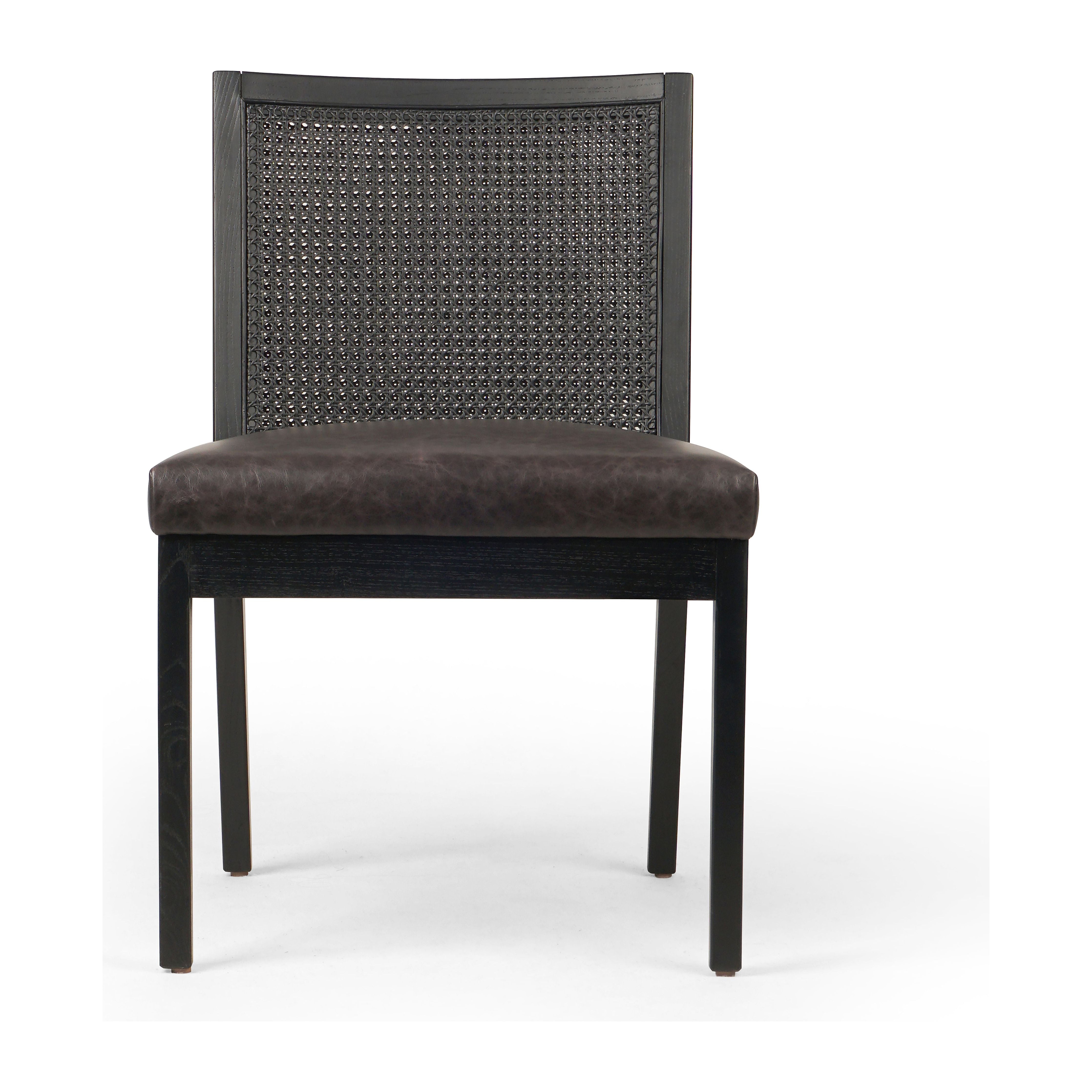 Featuring Antonia Black Armless Dining Chair by Four Hands at Amethyst Home. Mixed materials refresh a retro style. Brushed ebony cane frames top-grain leather seating with slight distressing, bringing more character to the seat.
Collection: KestonColors: Brushed Ebony Cane ,Brushed Ebony ,Sonoma BlackMaterials: Cane ,Solid Nettlewood ,Top Grain LeatherOverall Dimensions: 22.2. Amethyst Home provides interior design, new construction, custom furniture, and area rugs in the Laguna Beach metro area.