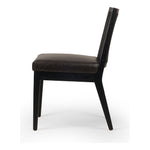 Featuring Antonia Black Armless Dining Chair by Four Hands at Amethyst Home. Mixed materials refresh a retro style. Brushed ebony cane frames top-grain leather seating with slight distressing, bringing more character to the seat.
Collection: KestonColors: Brushed Ebony Cane ,Brushed Ebony ,Sonoma BlackMaterials: Cane ,Solid Nettlewood ,Top Grain LeatherOverall Dimensions: 22.25"W x 2. Amethyst Home provides interior design, new construction, custom furniture, and area rugs in the Miami metro area.
