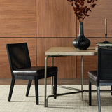 Featuring Antonia Black Armless Dining Chair by Four Hands at Amethyst Home. Mixed materials refresh a retro style. Brushed ebony cane frames top-grain leather seating with slight distressing, bringing more character to the seat.
Collection: KestonColors: Brushed Ebony Cane ,Brushed Ebony ,Sonoma BlackMaterials: Cane ,Solid Nettlewood ,Top Grain LeatherOverall Dimensions: 22.25"W x 2. Amethyst Home provides interior design, new construction, custom furniture, and area rugs in the Omaha metro area.