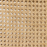 Featuring Antonia Solid Parawood Cane Armless Stool by Four Hands at Amethyst Home. Mixed materials refresh retro stool seating. Light-toasted nettlewood frames a textural inlay of natural cane for a clean, monochromatic look, with a light, linen-blend seat of high-performance fabric brings smart sensibility to bar-style seating. Performance fabrics are sp. Amethyst Home provides interior design, new home construction design consulting, vintage area rugs, and lighting in the Des Moines metro area.