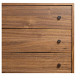 Featuring Arturo Natural Walnut 6 Drawer Dresser by Four Hands at Amethyst Home. Inspired by campaign-style furniture of the 1800s — packable pieces first designed for traveling military use — a simply shaped dresser of natural walnut features a subtly inset top and rounded legs, finished with wooden hardware.
Collection: WallisColors: Natural Walnut . Amethyst Home provides interior design, new home construction design consulting, vintage area rugs, and lighting in the Los Angeles metro area.
