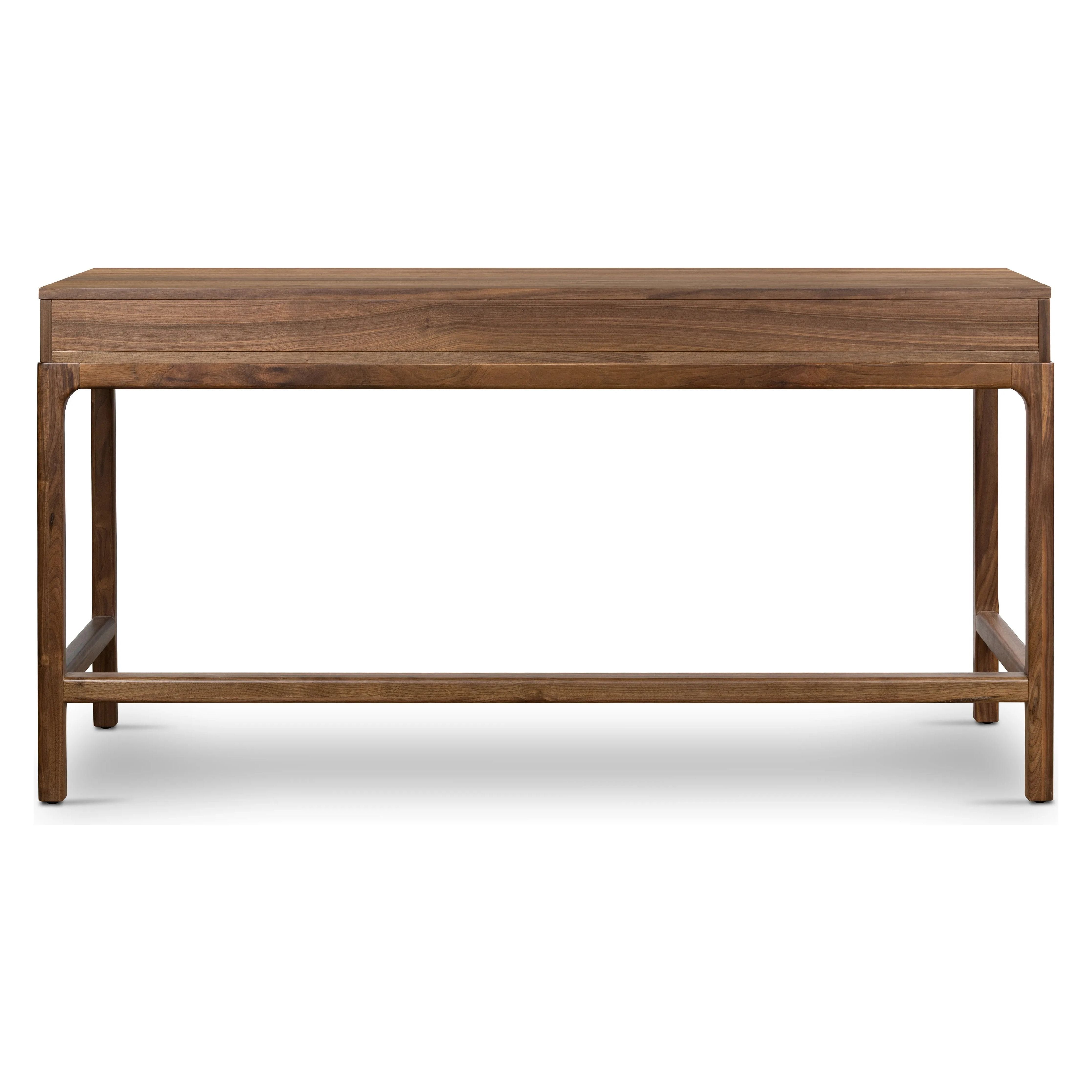 Featuring Arturo Natural Walnut Desk by Four Hands at Amethyst Home. Made from solid walnut in a classic natural finish, a slim-profile desk features three drawers to keep frequently used items on hand.Overall Dimensions: 59.75"W x 22.25"L x 31"H
Collection: WallisColors: Natural WalnutMaterials: Solid Walnut Dimentions: 22.25 in x 59.75 in x 31.0 in Weight: . Amethyst Home provides interior design, new home construction design consulting, vintage area rugs, and lighting in the Seattle metro area.