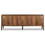Featuring Arturo Natural Walnut Sideboard by Four Hands at Amethyst Home. Inspired by campaign-style furniture of the 1800s — packable pieces first designed for traveling military use — a simply shaped sideboard of natural walnut features a subtly inset top and rounded legs, finished with wooden hardware.
Collection: WallisColors: Natural Walnut Veneer ,Na. Amethyst Home provides interior design, new home construction design consulting, vintage area rugs, and lighting in the Boston metro area.