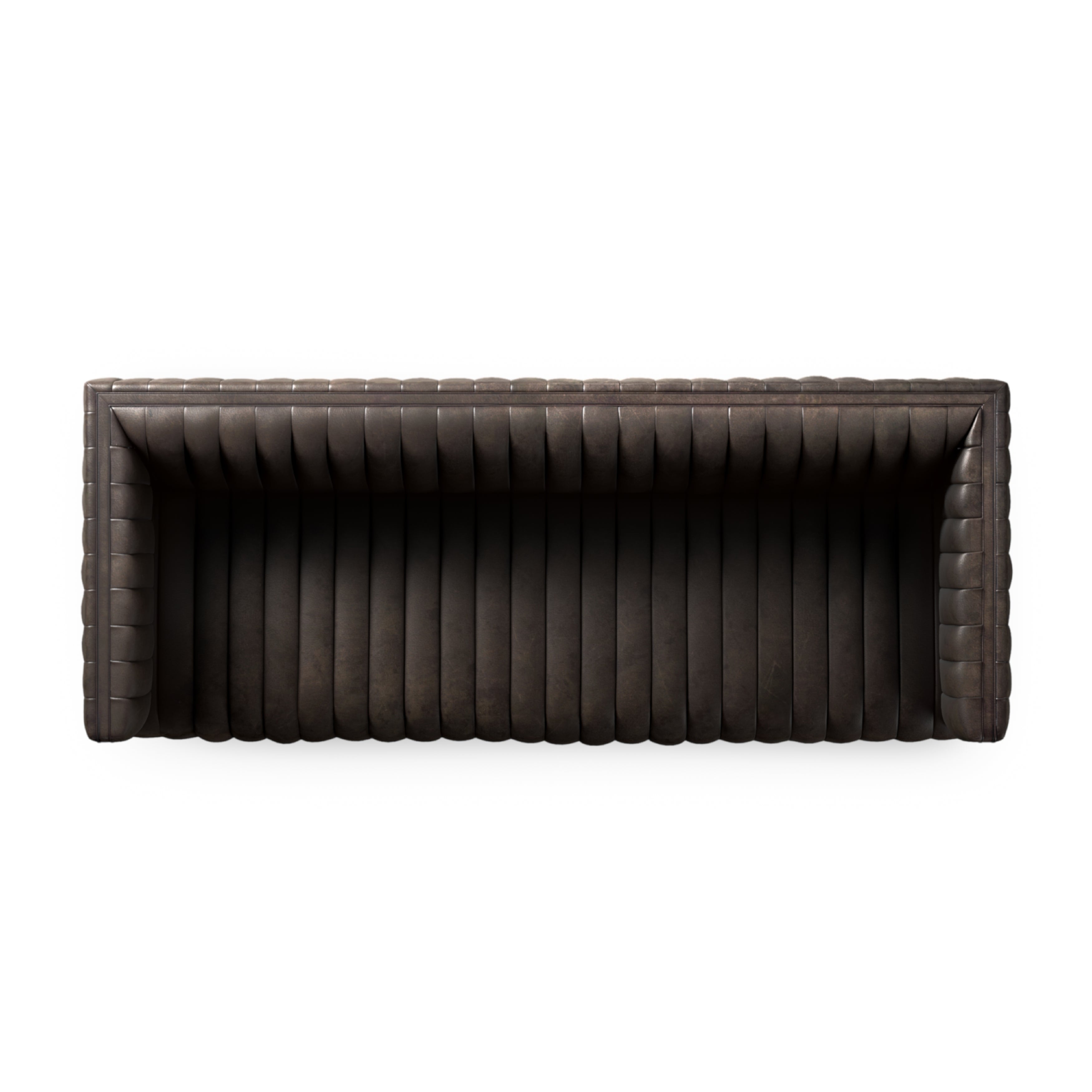 Featuring Augustine Deacon Wolf Sofa by Four Hands at Amethyst Home. Luxurious top-grain leather seating takes on a deep brown hue with dramatic channeling, for trend-forward texture and sumptuous sit.Overall Dimensions: 88"W x 35"L x 26.50"H
Collection: GraysonColors: Deacon WolfMaterials: Top Grain Leather Weight: 105.8 lbsSeat Depth: 24"Seat Height: 17"Arm Height from Floor: 2. Amethyst Home provides interior design, new construction, custom furniture, and area rugs in the Park City metro area.