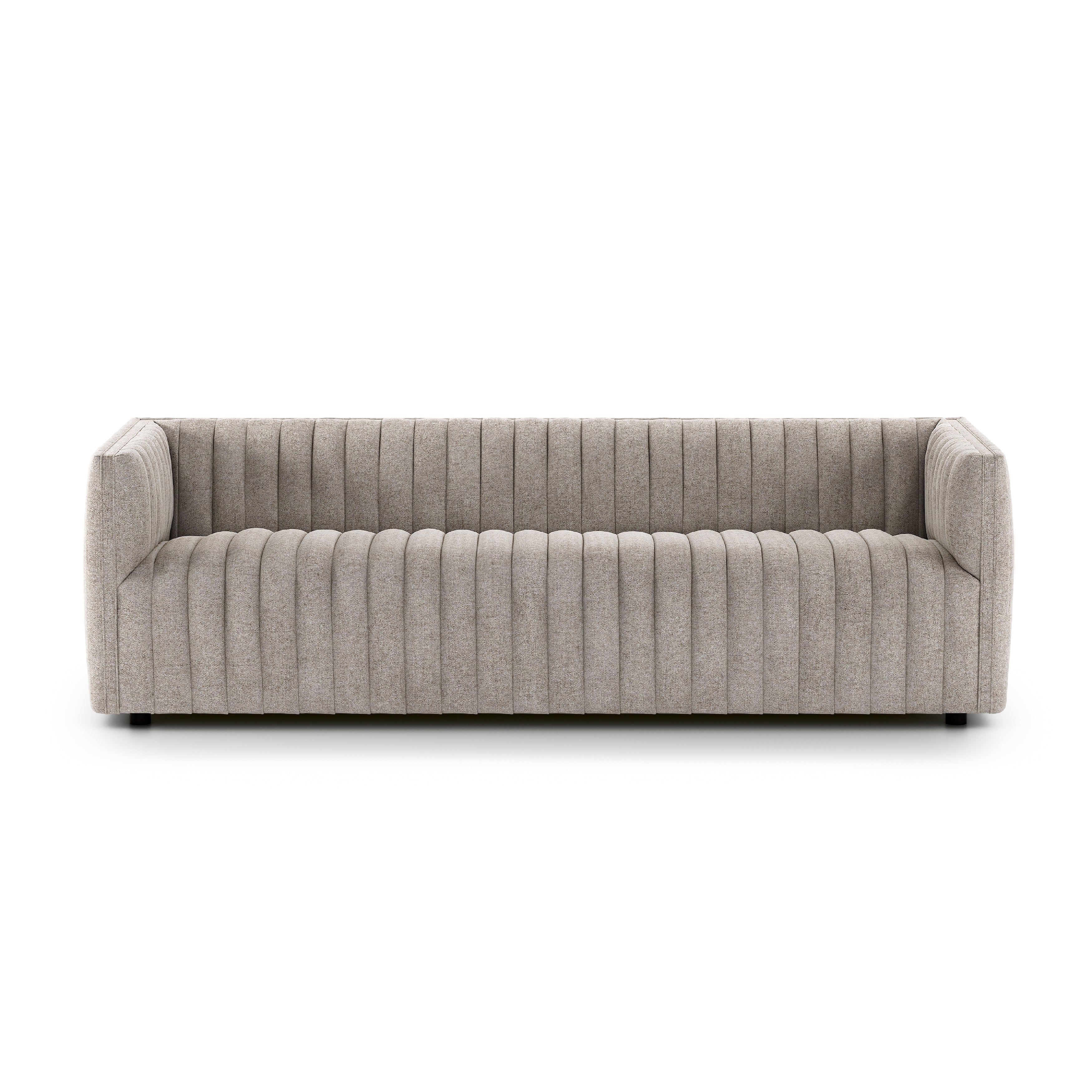 Featuring Augustine Orly Natural Sofa by Four Hands at Amethyst Home. A dramatically channeled sofa with textural grey upholstery offers a clean look inspired by modern menswear.Overall Dimensions: 88"W x 35"L x 26.50"H
Collection: GraysonColors: Orly NaturalMaterials: 100% Polyester Weight: 105.8 lbsSeat Depth: 24"Seat Height: 17"Arm Height from Floor: 26.50"Arm Height from Se. Amethyst Home provides interior design, new construction, custom furniture, and area rugs in the Los Angeles metro area.