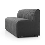 Featuring Augustine Dining Bench Pieces in Fiqa Boucle Charcoal by Four Hands at Amethyst Home. We love the dramatic channeling, for trend-forward texture and sumptuous sit with this Augustine Dining Bench Pieces. Comfy and perfect for gathering the whole family. 
Choose your pieces:Chair: 25"W x 28"L x 31.50"HCorner Chair: 28"W x 28"L x 31.50"HChair + Half: 38. Amethyst Home provides interior design, new home construction design consulting, vintage area rugs, and lighting in the Miami metro area.