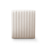 A modern take on the classic chaise, crisp high-performance fabric features dramatic linear channeling, for texture and comfort alike. Performance fabrics are specially created to withstand spills, stains, high traffic and wear, ensuring long-term comfort and unmatched durability. Amethyst Home provides interior design, new construction, custom furniture, and area rugs in the Nashville metro area.