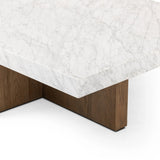 Featuring Bellamy White Carrera Marble Rectangular Coffee Table by Four Hands at Amethyst Home. Structured lines and wide proportions fuse for a mixed material coffee table of smoked oak and polished marble.Collection: HughesColors: White Carrera Marble ,Smoked Oak VeneerMaterials: Carrara Solid ,Thick Oak Veneer ,Poplar Plywood Weight: 207.23 lbs. Amethyst Home provides interior design, new home construction design consulting, vintage area rugs, and lighting in the Newport Beach metro area.