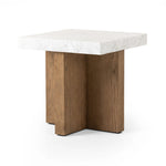 Featuring Bellamy White Carrera Marble End Table by Four Hands at Amethyst Home. Structured lines and chunky proportions fuse for a mixed material end table of smoked oak and polished marble.Collection: HughesColors: White Carrera Marble ,Smoked Oak VeneerMaterials: Carrara Solid ,Thick Oak Veneer ,Poplar Plywood Weight: 81.57 lbs. Amethyst Home provides interior design, new home construction design consulting, vintage area rugs, and lighting in the Houston metro area.