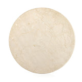 Featuring Belle Round Cream Marble Dining Table by Four Hands at Amethyst Home. Simply sophisticated. A bistro-style table inspired by 1970s Italian design, an ivory-finished iron base supports a rounded tabletop of cream-colored solid marble, for a fresh, monochromatic look that pairs with just about anything.
Overall Dimensions: 38"w x 38"d x 30"hColors: Ivory Iron , Cream MarbleMat. Amethyst Home provides interior design, new construction, custom furniture and area rugs in the Dallas metro area