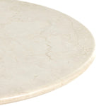 Featuring Belle Round Cream Marble Dining Table by Four Hands at Amethyst Home. Simply sophisticated. A bistro-style table inspired by 1970s Italian design, an ivory-finished iron base supports a rounded tabletop of cream-colored solid marble, for a fresh, monochromatic look that pairs with just about anything.
Overall Dimensions: 38"w x 38"d x 30"hColors: Ivory Iron , Cream MarbleMate. Amethyst Home provides interior design, new construction, custom furniture and area rugs in the Miami metro area