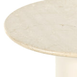Featuring Belle Round Cream Marble Dining Table by Four Hands at Amethyst Home. Simply sophisticated. A bistro-style table inspired by 1970s Italian design, an ivory-finished iron base supports a rounded tabletop of cream-colored solid marble, for a fresh, monochromatic look that pairs with just about anything.
Overall Dimensions: 38"w x 38"d x 30"hColors: Ivory Iron , Cream Marbl. Amethyst Home provides interior design, new construction, custom furniture and area rugs in the Scottsdale metro area