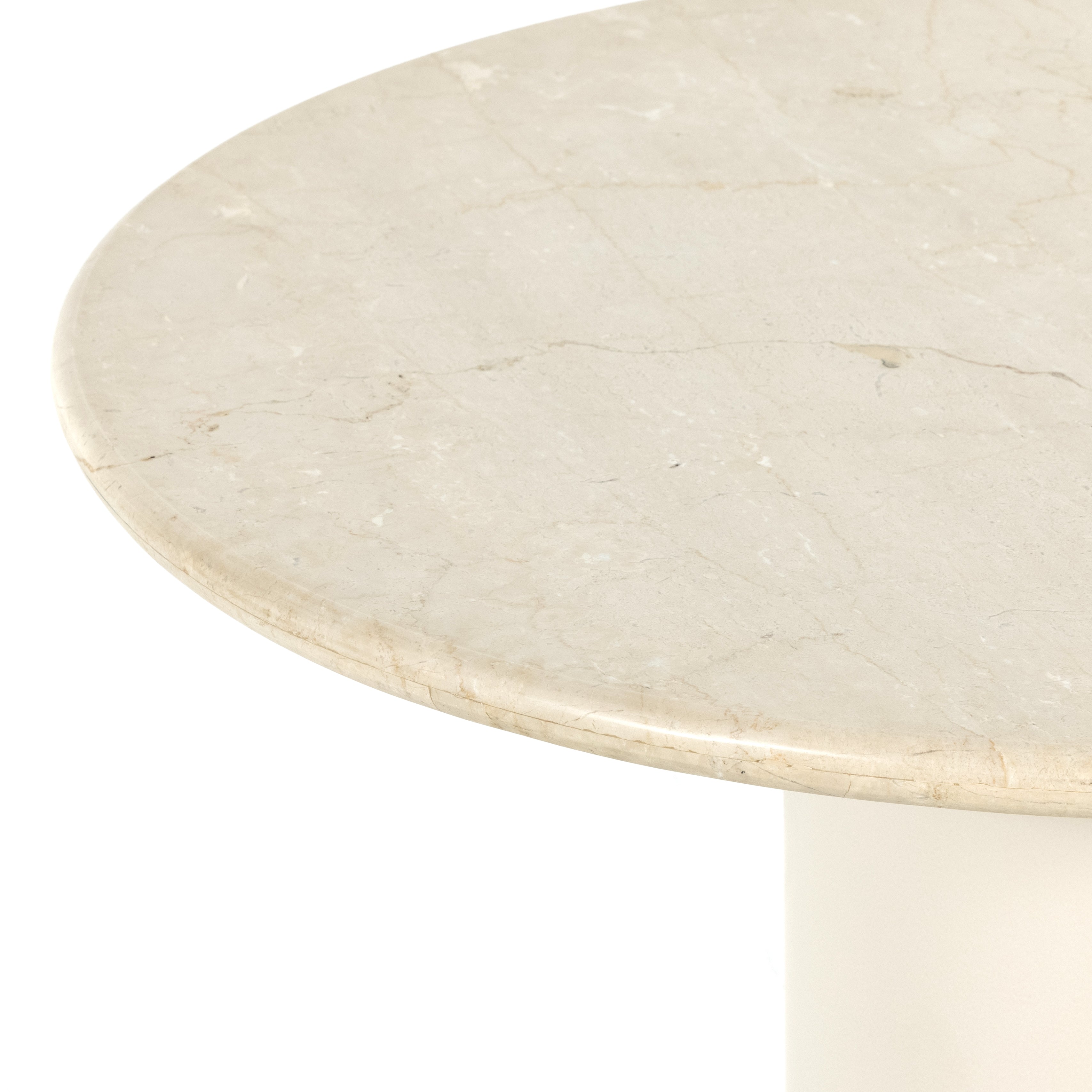 Featuring Belle Round Cream Marble Dining Table by Four Hands at Amethyst Home. Simply sophisticated. A bistro-style table inspired by 1970s Italian design, an ivory-finished iron base supports a rounded tabletop of cream-colored solid marble, for a fresh, monochromatic look that pairs with just about anything.
Overall Dimensions: 38"w x 38"d x 30"hColors: Ivory Iron , Cream Marbl. Amethyst Home provides interior design, new construction, custom furniture and area rugs in the Scottsdale metro area