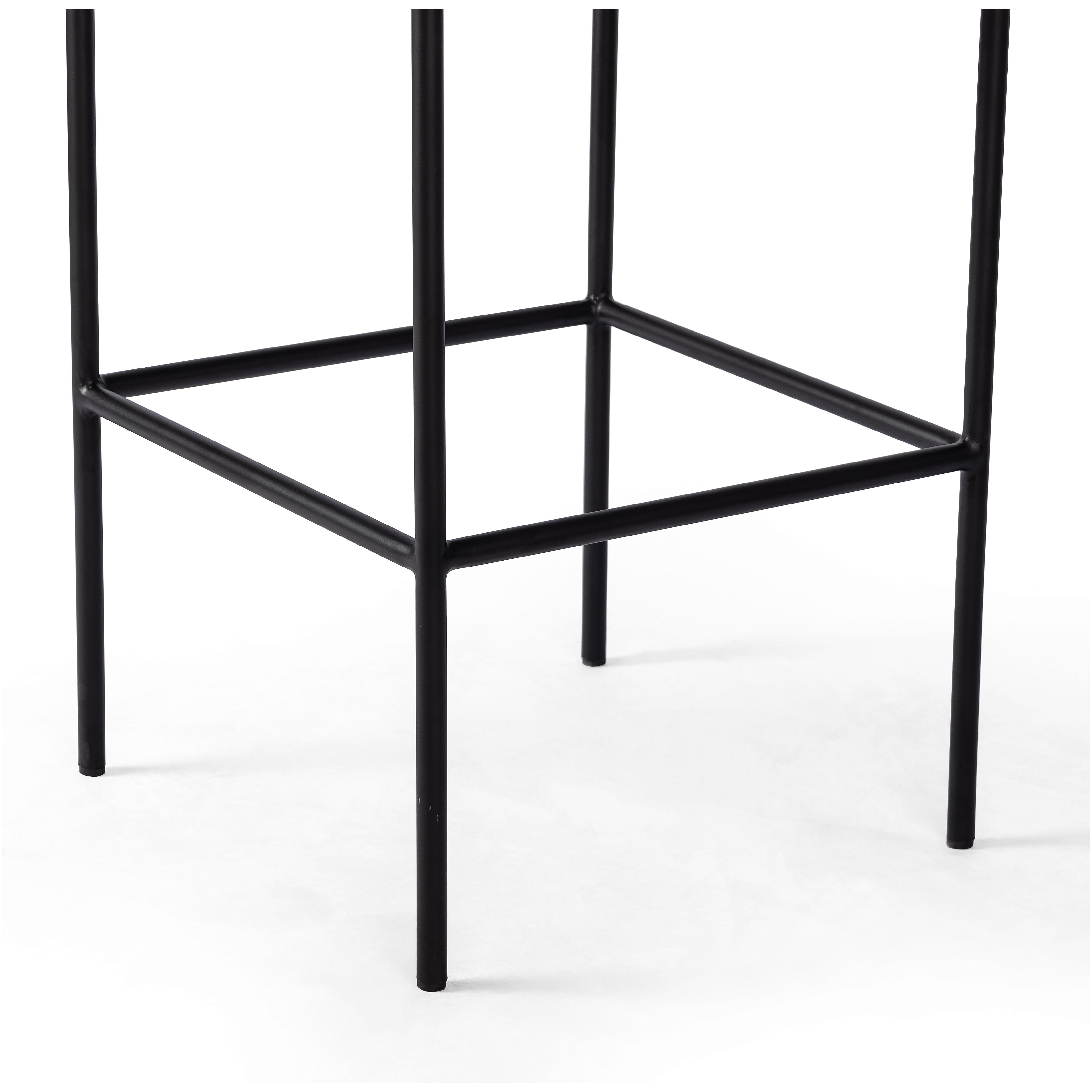 Featuring Benton Fayette Cloud Stool by Four Hands at Amethyst Home. Bring a crisp, clean look to the counter. Slim, black-finished iron forms an airy frame for pristinely tailored performance fabric, with solid oak decking for an eye-catching material mix. Performance fabrics are specially created to withstand spills, stains, high traffic and wear, ensuring long-term comfort and. Amethyst Home provides interior design, new construction, custom furniture, and area rugs in the Charlotte metro area.