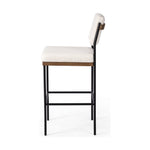 Featuring Benton Fayette Cloud Stool by Four Hands at Amethyst Home. Bring a crisp, clean look to the counter. Slim, black-finished iron forms an airy frame for pristinely tailored performance fabric, with solid oak decking for an eye-catching material mix. Performance fabrics are specially created to withstand spills, stains, high traffic and wear, ensuring long-term comfort an. Amethyst Home provides interior design, new construction, custom furniture, and area rugs in the Des Moines metro area.