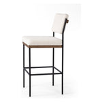 Featuring Benton Fayette Cloud Stool by Four Hands at Amethyst Home. Bring a crisp, clean look to the counter. Slim, black-finished iron forms an airy frame for pristinely tailored performance fabric, with solid oak decking for an eye-catching material mix. Performance fabrics are specially created to withstand spills, stains, high traffic and wear, ensuring long-term comfort an. Amethyst Home provides interior design, new construction, custom furniture, and area rugs in the Washington metro area.