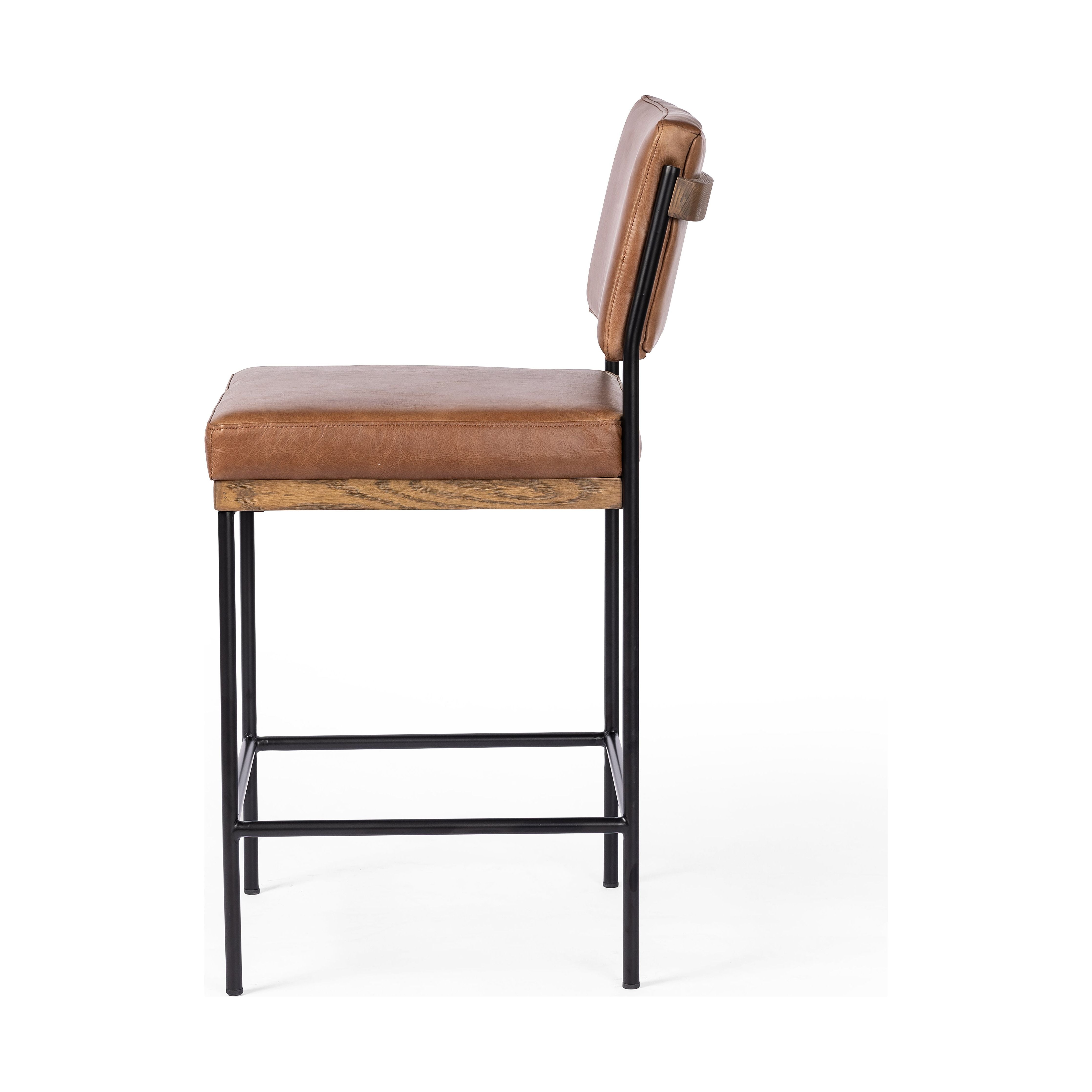 Featuring Benton Sonoma Chestnut Stool by Four Hands at Amethyst Home. Simple and streamlined with thoughtful details. Slim, black-finished round stock iron solid wood decking, plus tan top-grain leather seating for modernity. A stylish staple for any counter.
Counter Stool: 19.75"w x 23.00"d x 40.00"h
Bar Stool: 19.75"w x 23.00"d x 44.00"h
Collection: AshfordColors: Sonoma Ches. Amethyst Home provides interior design, new construction, custom furniture, and area rugs in the Washington metro area.