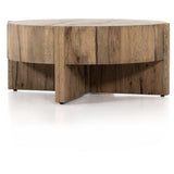 Featuring Bingham Rustic Oak Coffee Table by Four Hands at Amethyst Home. An organic-spirited statement piece. A drum-style coffee table of character-rich oak and veneers rests within a sculptural cradle base of matching rustic oak with beautiful highs and lows.
Collection: WessonColors: Rustic Oak VeneerMaterials: Thick Oak VeneerOverall Dimensions: 41.50"W x 41.50"L x 17.75. Amethyst Home provides interior design, new construction, custom furniture, and area rugs in the Newport Beach metro area.