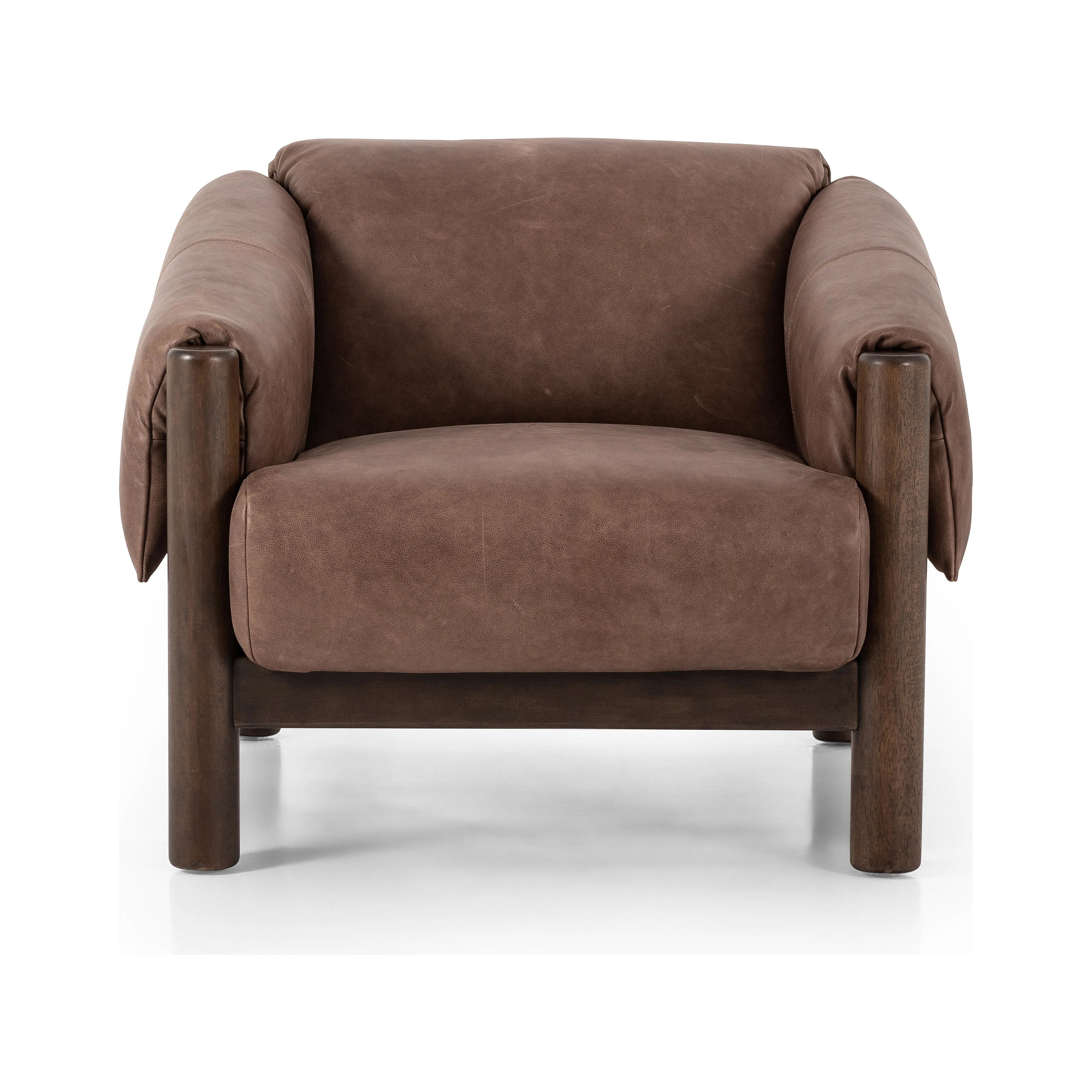 Featuring Boden Palermo Cigar Chair by Four Hands at Amethyst Home. This vintage-inspired chair features deep cushioning for a relaxed, sink-in feel. Designed with cushion-wrapped arms and upholstered in a signature leather in a rich cigar shade. Parawood frame brings a monotone moment to the entire piece.Overall Dimensions: 40.5"W x 36"L x 30"H
Collect. Amethyst Home provides interior design, new home construction design consulting, vintage area rugs, and lighting in the Newport Beach metro area.