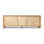 Featuring Briarbrook Distressed Light Sideboard by Four Hands at Amethyst Home. A large, waterfall-style sideboard inspired by Chinese antiques is made from solid pine with a light, distressed finish and butterfly joint connections. Rear cutouts for cord management.Overall Dimensions: 18"W x 94"L x 30"H
Collection: WellsColors: Distressed Light PineMaterials: . Amethyst Home provides interior design, new home construction design consulting, vintage area rugs, and lighting in the Boston metro area.