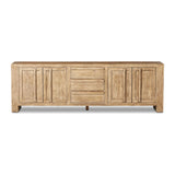 Featuring Briarbrook Distressed Light Sideboard by Four Hands at Amethyst Home. A large, waterfall-style sideboard inspired b
