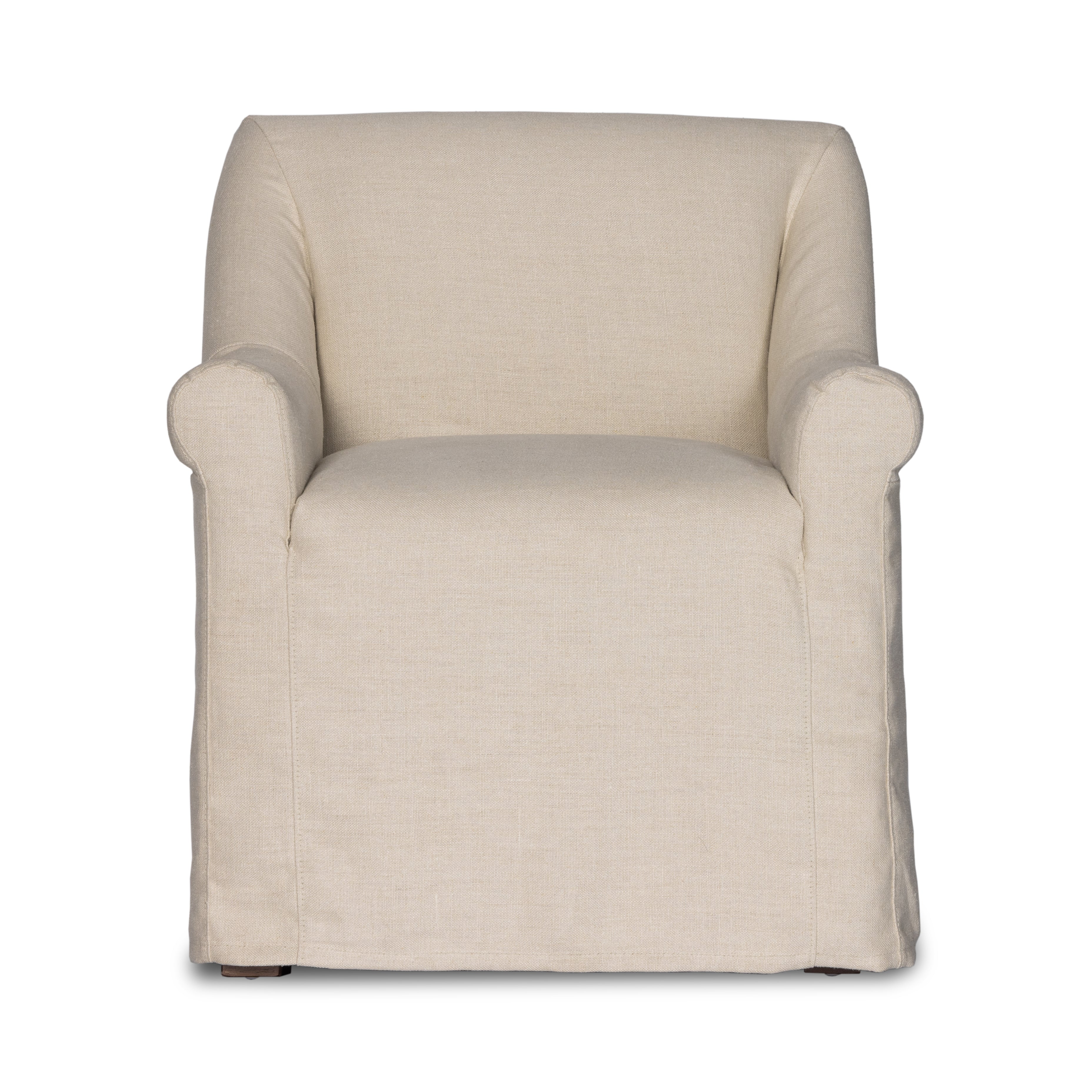 Featuring Bridges Natural Slipcover Dining Armchair by Four Hands at Amethyst Home. Sit back and relax, with rolled arms and a relaxed drape. Libeco™-sourced Belgian linens are artisan-made and 100% natural. Certified Oeko-Tex® STANDARD 100, slipcovered styles are fully removable and machine-washable for easy care.
Overall Dimensions: 29"W x 28"L x 32"HColors: Brussels NaturalMateria. Amethyst Home provides interior design, new construction, custom furniture and area rugs in the Boston metro area.