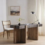 Featuring Britt Toasted Nettlewood Dining Chair by Four Hands at Amethyst Home. Mixed materials refresh retro dining style. Light-toasted nettlewood frames a textural inlay of natural cane, for perfect contrast. Fastened by Velcro, high-performance linen-blend seating for modern sensibility. Performance fabrics are specially created to withstand spills, st. Amethyst Home provides interior design, new home construction design consulting, vintage area rugs, and lighting in the Des Moines metro area.