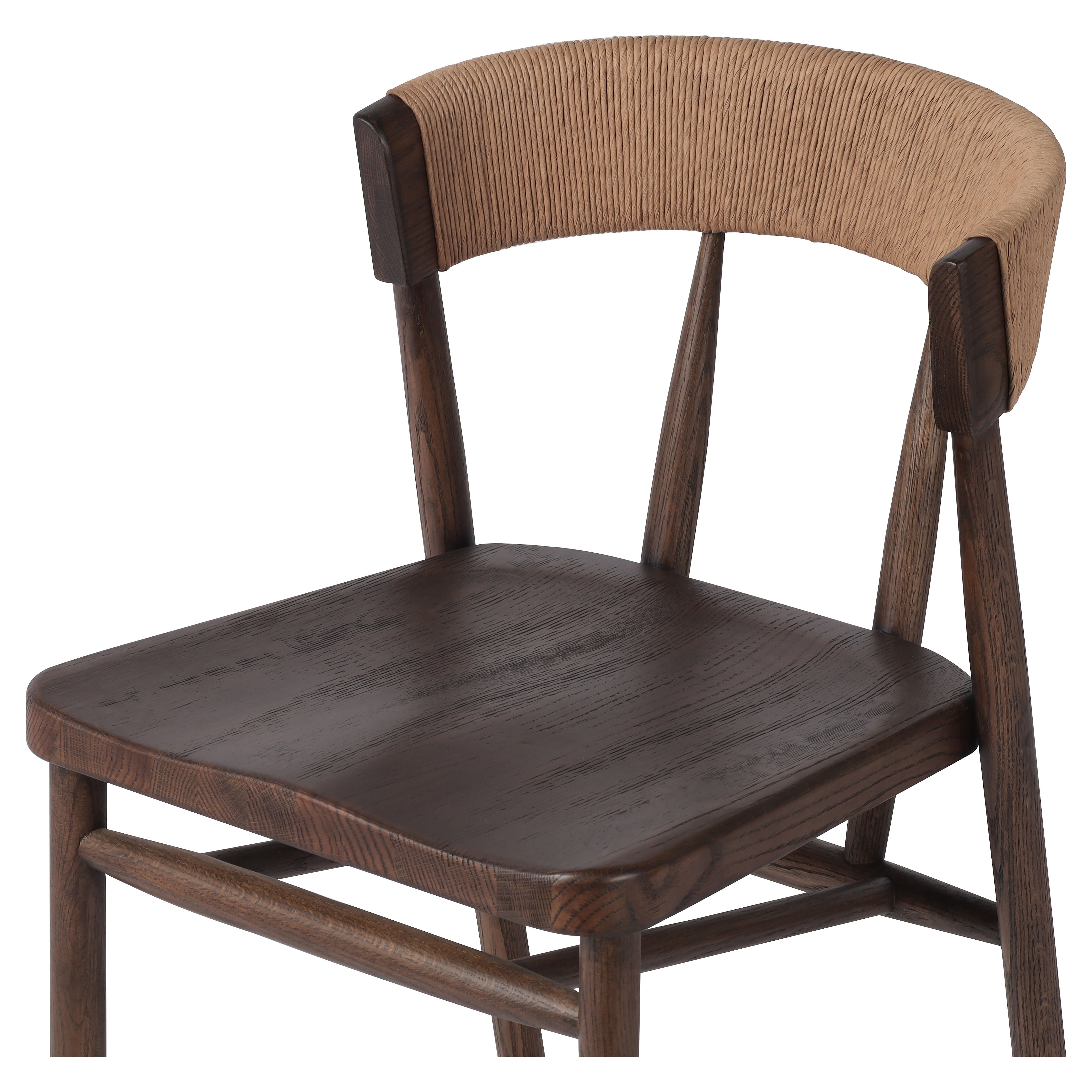 Featuring Buxton Drifted Oak-Bar Stool by Four Hands at Amethyst Home. A solid oak bar stool defined by tapered legs and framing gives an updated look to the classic whistler chair. Finished with a paper rush wrapped detail on the back.Overall Dimensions: 19.25"W x 22.25"L x 42.75"H
Collection: AllstonColors: Drifted Oak ,Natural Paper RushMaterials: Solid Oak ,Rush Dimentions:. Amethyst Home provides interior design, new construction, custom furniture, and area rugs in the Kansas City metro area.