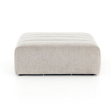 Featuring Langham Napa Sandstone Ottoman by Four Hands at Amethyst Home. Wide, vertical channels and low styling speaks to modish Italian influence. Sandstone-colored covering and modular components allow for versatility in any space. Ottoman to matching sectional. Performance fabrics are specially created to withstand spills, stains, high traffic and wear,. Amethyst Home provides interior design, new home construction design consulting, vintage area rugs, and lighting in the Park City metro area.