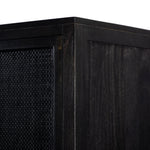Featuring Caprice Black Wash Mango Cabinet by Four Hands at Amethyst Home. Double trouble in a large format cabinet.  Black woven rattan doors provide camouflaged storage.Overall Dimensions: 59"W x 17"L x 69"H
Collection: LeightonColors: Gunmetal ,Black Natural Cane ,Black Wash MangoMaterials: Iron ,Cane ,Solid Mango Weight: 154.54 lbs. Amethyst Home provides interior design, new construction, custom furniture, and area rugs in the Laguna Beach metro area.