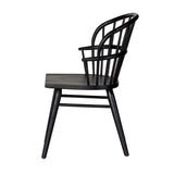 Featuring Connor Dining Chair by Four Hands at Amethyst Home. The classic Windsor, modernized. Seating of black-finished solid ash features a double-tiered back and finely sculpted frame.
Overall Dimensions: 24"W x 24"L x 35"HColors: Black AshMaterials: Solid AshWeight: 15.43Seat Depth: 18"Seat Height: 19.25"Arm Height from Floor: 25"Arm Height from Seat: 6"Seat Construction: Woo. Amethyst Home provides interior design, new construction, custom furniture and area rugs in the Los Angeles metro area