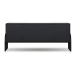 Featuring Cressida Black Linen Sideboard by Four Hands at Amethyst Home. Talk about novelty. Made from painted black linen, arched legs soften otherwise clean, modern shaping. Gunmetal, half-moon iron hardware completes the look. Rear cutouts for cord management.Overall Dimensions: 72"W x 19"L x 30"H
Collection: CallahanColors: Black Linen ,GunmetalMaterial. Amethyst Home provides interior design, new home construction design consulting, vintage area rugs, and lighting in the Calabasas metro area.