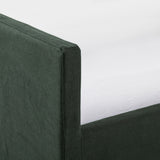 Featuring Daphne Brussels Pine Slipcover Bed by Four Hands at Amethyst Home. Grand high back and matte linen beauty -- the Daphne bed is a dream!
Slipcovered bed upholstered in sustainably made Belgian Linen. Naturally durable and soft to the touch, Libeco-sourced linens are artisan-made and free of toxic chemicals. Slipcovered styles are fully removable and machine-washable f. Amethyst Home provides interior design, new construction, custom furniture and area rugs in the Salt Lake City metro area